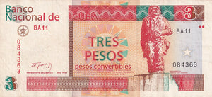 3 Pesos CUC 1994