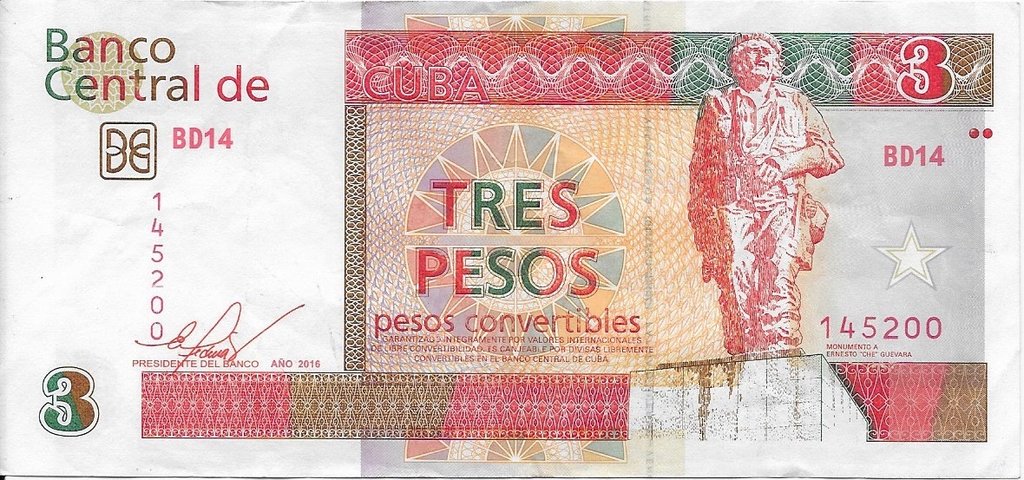 3 Pesos CUC 2016