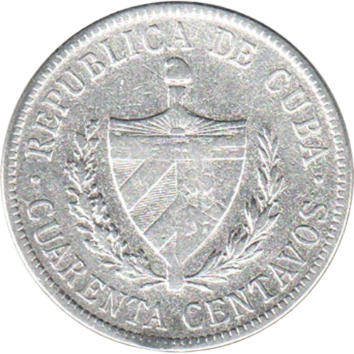 40 Centavos 1916 - Key Date