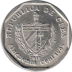 50 Centavos CUC 2017