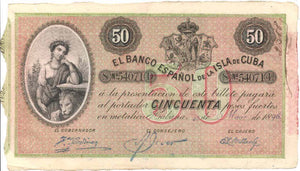 50 Pesos 1896 - Plata