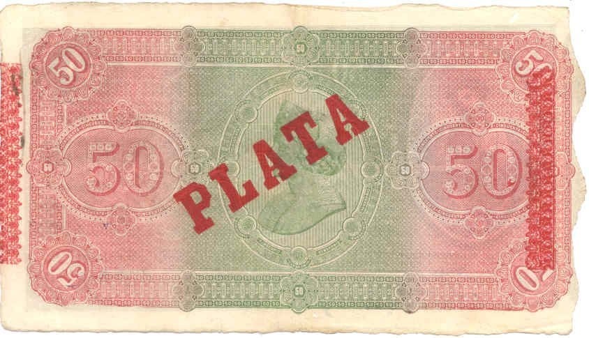 50 Pesos 1896 - Plata