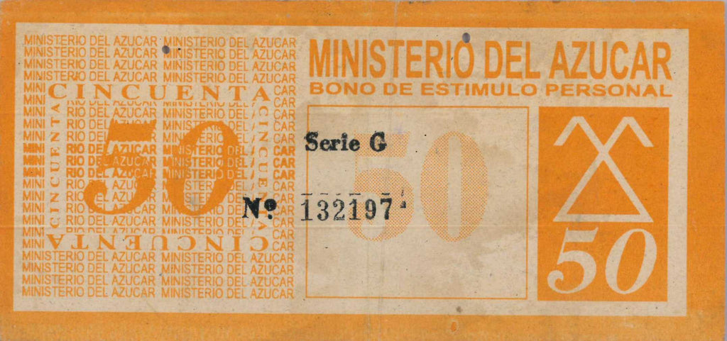 50 Pesos 1997-1998 MINAZ Bono de estimulo personal