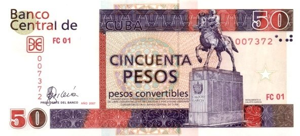 50 Pesos CUC 2007