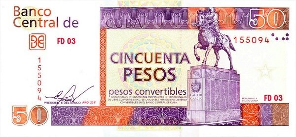 50 Pesos CUC 2011