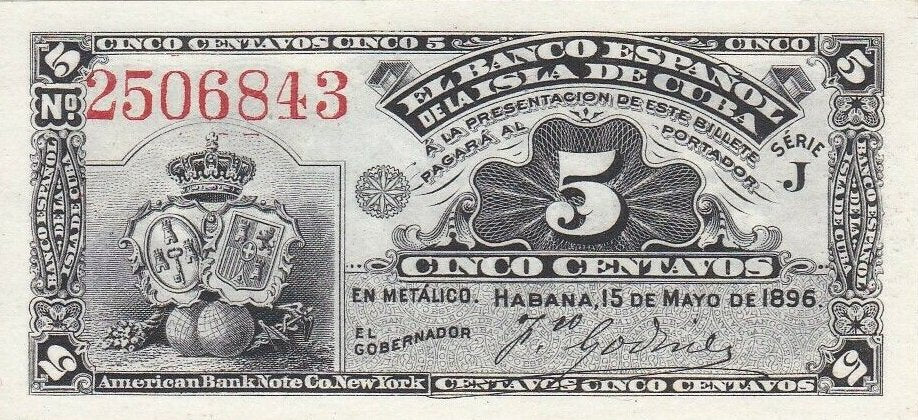5 Centavos 1896