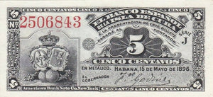 5 Centavos 1896