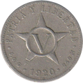 5 Centavos 1920 - Sin punto despues de la G