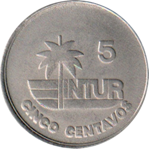 5 Centavos 1981 Intur - Denominación CON número 5 - Alineacion moneda