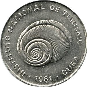 5 Centavos 1981 Intur - Denominación SIN número 5