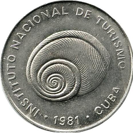 5 Centavos 1981 Intur - Denominación SIN número 5