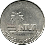 5 Centavos 1981 Intur - Denominación SIN número 5