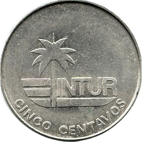 5 Centavos 1981 Intur - Denominación SIN número 5