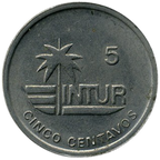 5 Centavos 1989 Intur - No magnético