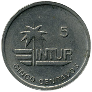 5 Centavos 1989 Intur - No magnético