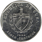 5 Centavos 1994 CUC