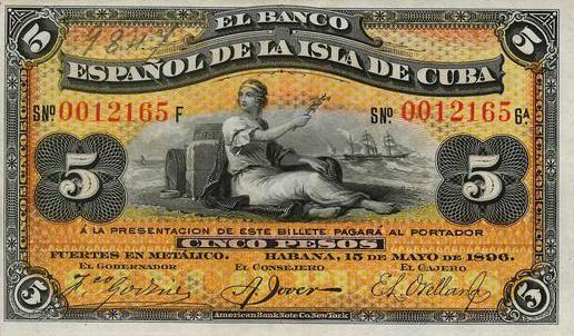 5 Pesos 1896