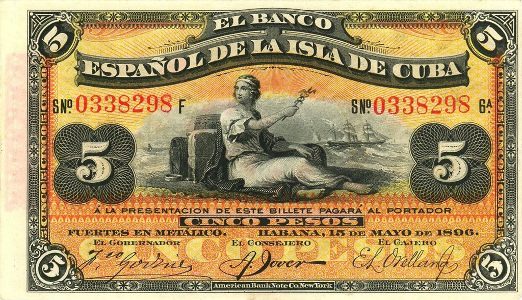 5 Pesos 1896 - Plata