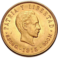 5 Pesos Oro 1915
