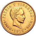 5 Pesos Oro 1916