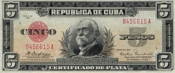 5 Pesos 1934