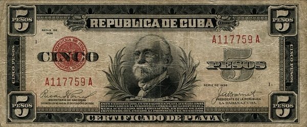 5 Pesos 1936