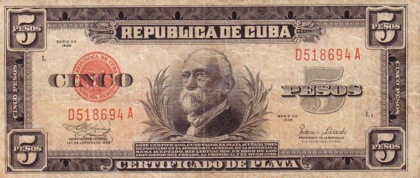 5 Pesos 1938