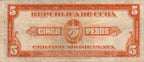 5 Pesos 1938