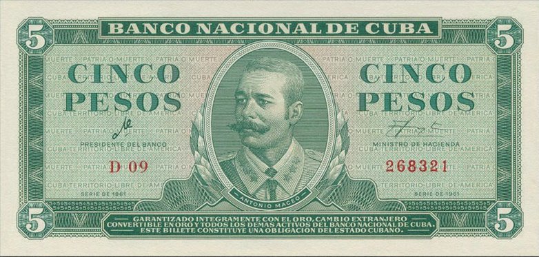 5 Pesos 1961 CHE