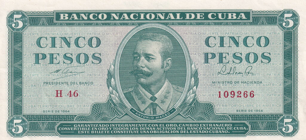 5 Pesos 1964