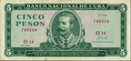 5 Pesos 1968