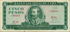 5 Pesos 1968