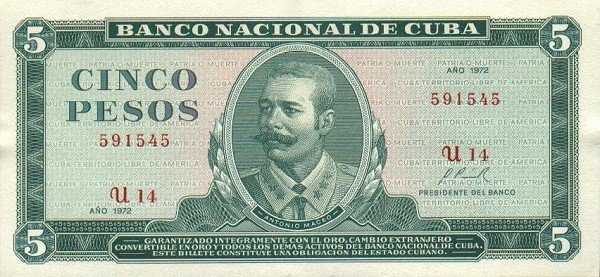 5 Pesos 1972