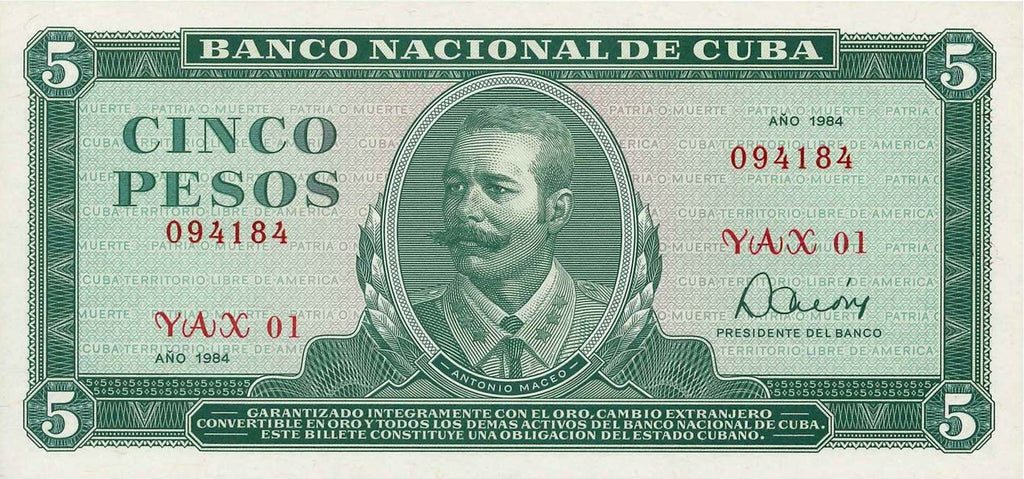 5 Pesos 1984