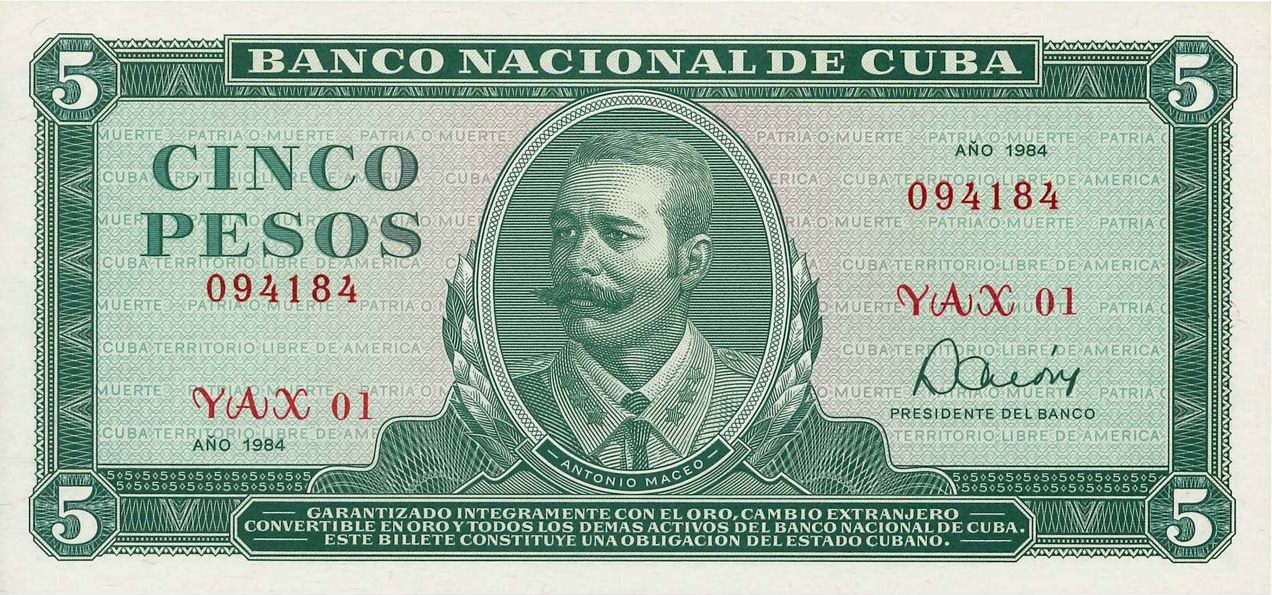 5 Pesos 1984