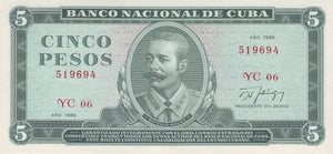5 Pesos 1986