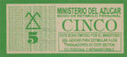 5 Pesos 1997-1998 MINAZ Bono de estimulo personal