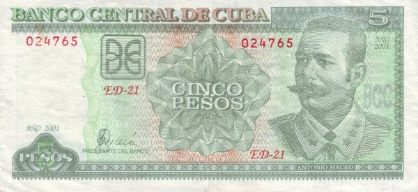 5 Pesos 2001