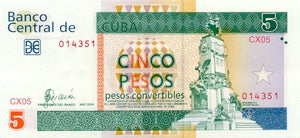 5 Pesos CUC 2004