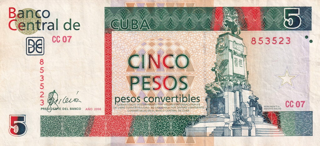 5 Pesos CUC 2006