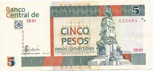 5 Pesos CUC 2007