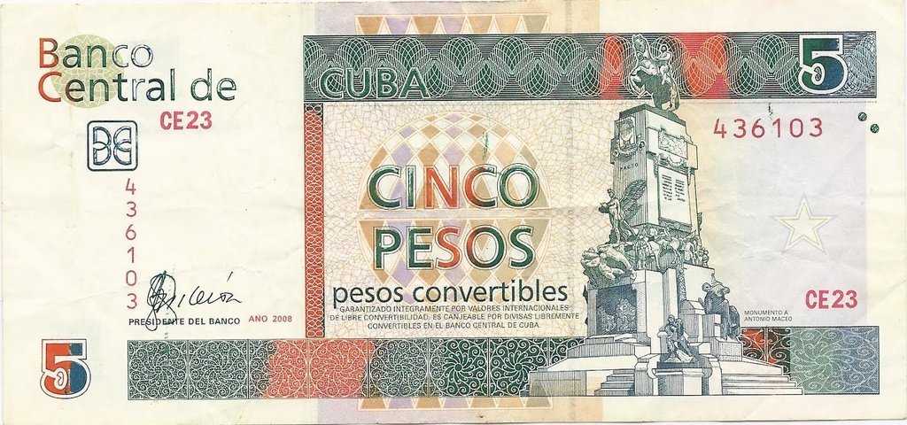 5 Pesos CUC 2008