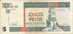 5 Pesos CUC 2012