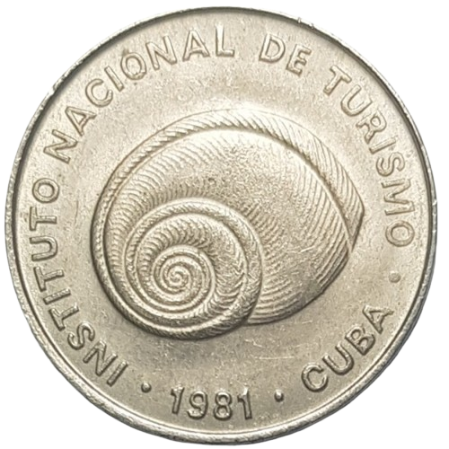 5c 1981 Intur - Denominacion CON numero 5 - Alineacion Medalla