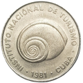 5c 1981 Intur - Denominacion CON numero 5 - Alineacion Medalla
