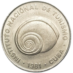 5c 1981 Intur - Denominacion CON numero 5 - Alineacion Medalla