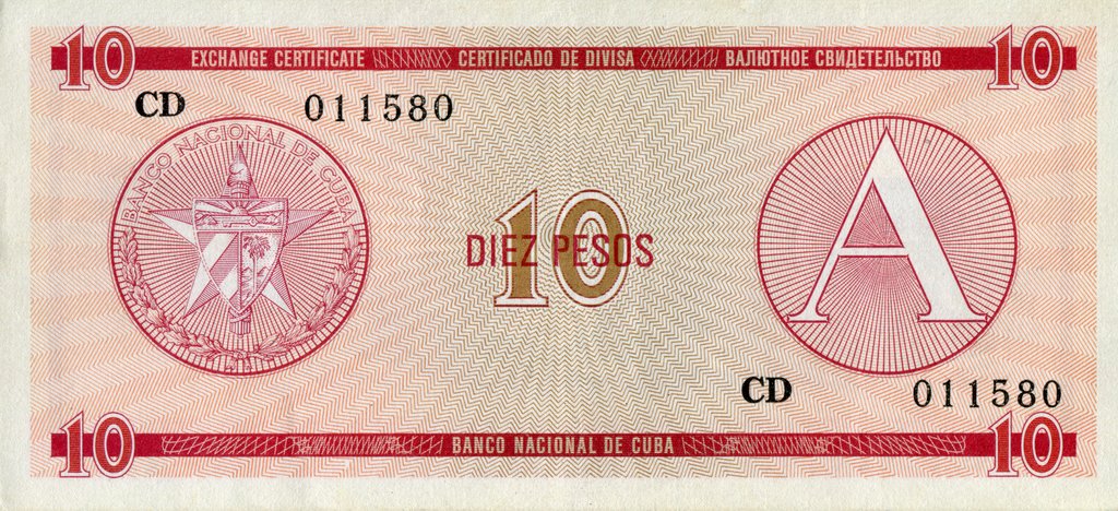 Serie A - 10 Pesos 1985 - Certificado de Divisa