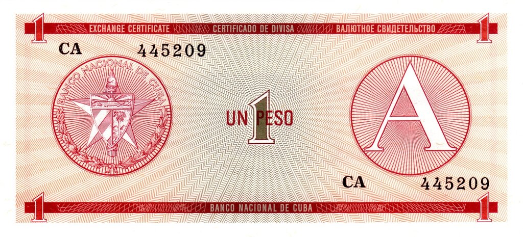 Serie A - 1 Peso 1985 - Certificado de Divisa