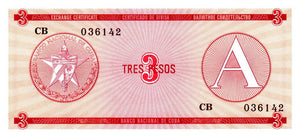 Serie A - 3 Pesos 1985 - Certificado de Divisa