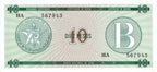 Serie B - 10 Pesos 1985 - Certificado de Divisa